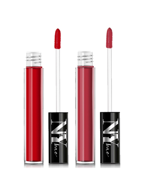 

NY Bae Set Of 2 Red & Nude-Coloured Cupids Liquid Lipsticks 6ml