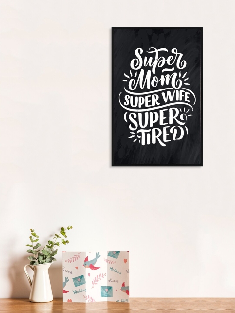 

nest ART Black & White Paper Plane Print Quotes Synthetic Framed Wall Art