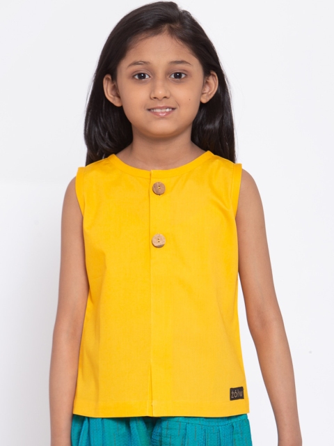 

Zotw Yellow Pure Cotton Kurti