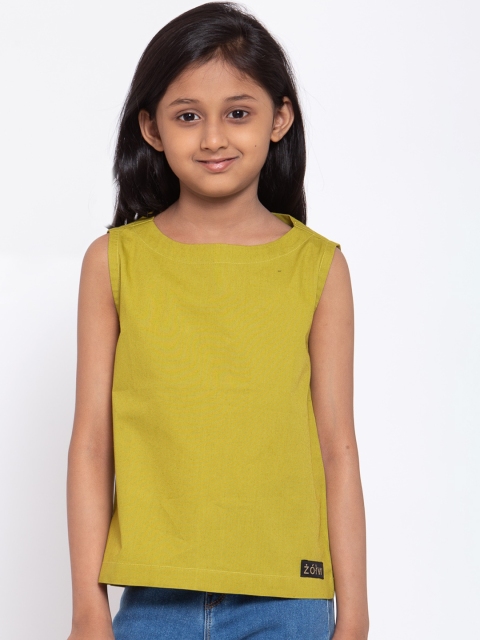 

Zotw Olive Pure Cotton Handloom Kurti