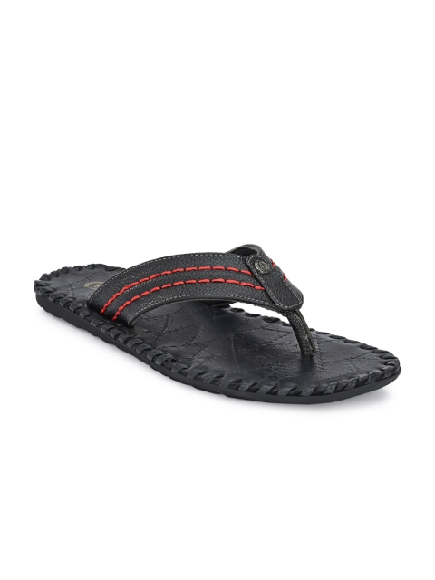 

Alberto Torresi Men Black & Red Thong Flip-Flops