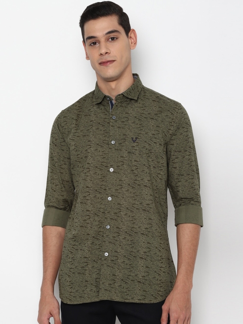 

Allen Solly Men Olive Slim Fit Abstract Printed Casual Shirt