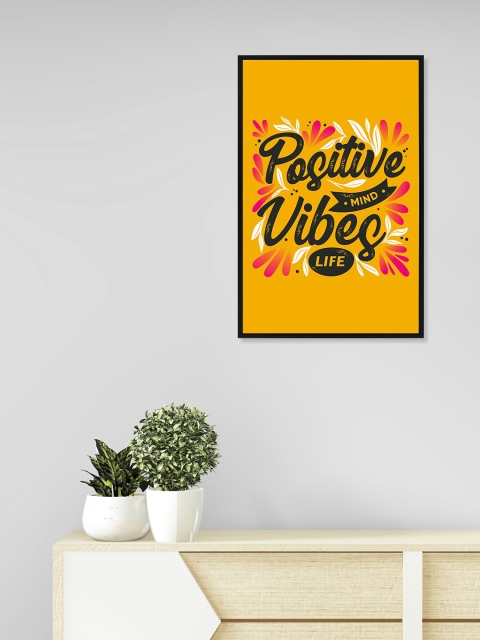 

nest ART Orange & Black Paper Plane Print Quotes Framed Poster Wall Art