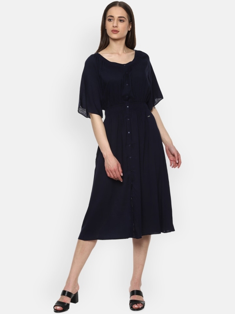 

Van Heusen Woman Navy Blue Midi Dress