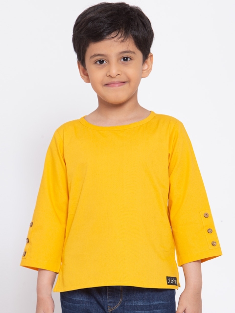 

Zotw Unisex Kids Yellow Kurta