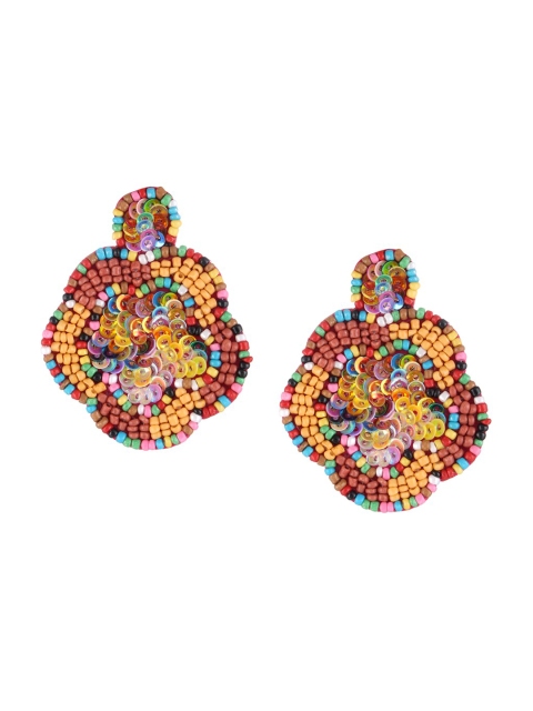 

Adwitiya Collection Multi Contemporary Drop Earrings