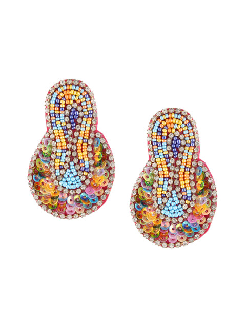 

Adwitiya Collection Multi Contemporary Drop Earrings