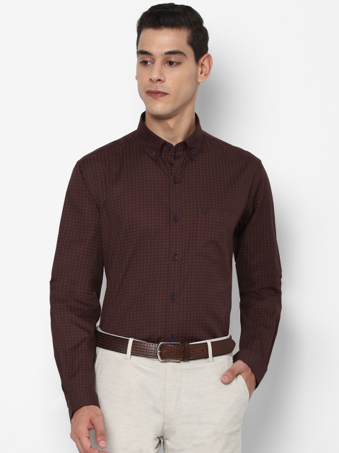 

Allen Solly Men Brown Printed Slim Fit Formal Shirt