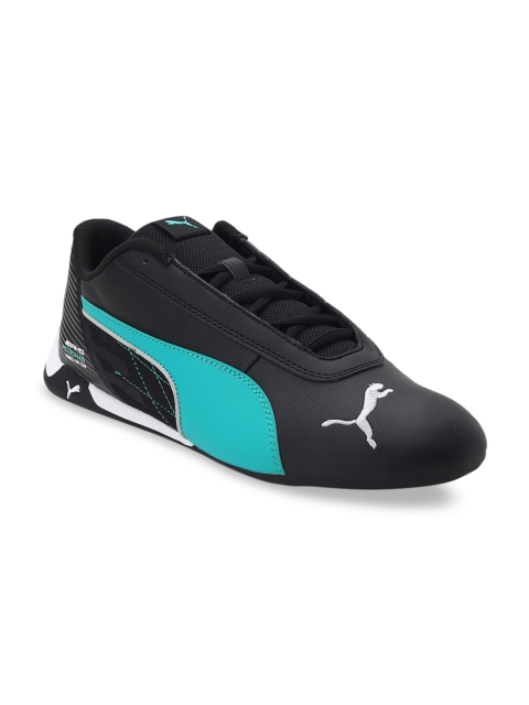 

Puma Unisex Black Colourblocked Mercedes R-Cat Sneakers