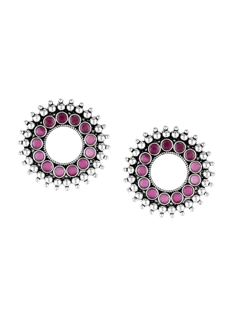 

Adwitiya Collection Silver Contemporary Drop Earrings