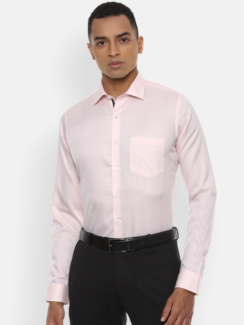 

Van Heusen Men Pink Slim Fit Casual Shirt