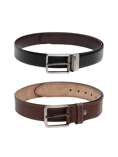 

CRUSSET Men Black & Brown Solid Accessory Gift Set