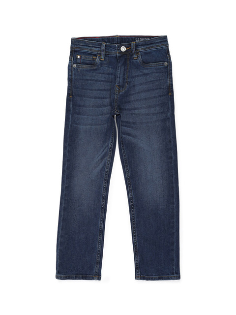 

Allen Solly Junior Boys Navy Blue Slim Fit Light Fade Jeans