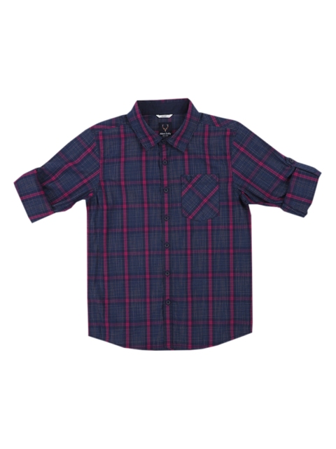 

Allen Solly Junior Boys Navy Blue Checked Casual Shirt