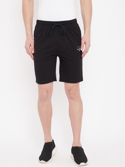 

Duke Men Black Mid-Rise Sports Shorts