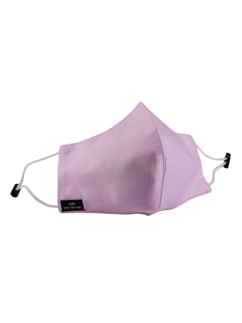 

The Tie Hub Unisex Pink Solid 2-Ply Reusable Pure Cotton Cloth Mask