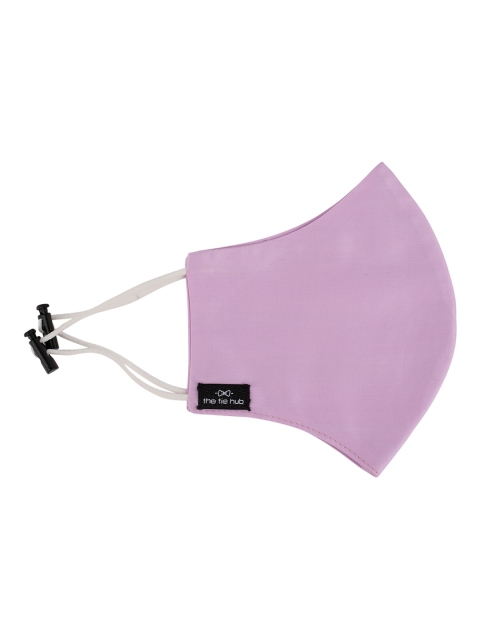 

The Tie Hub Unisex Pink Solid Cotton 2-Ply Reusable Outdoor Cloth Mask