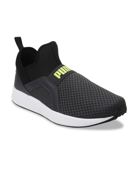 

Puma Men Grey Pacer Bold Shoes Slip-On Sneakers