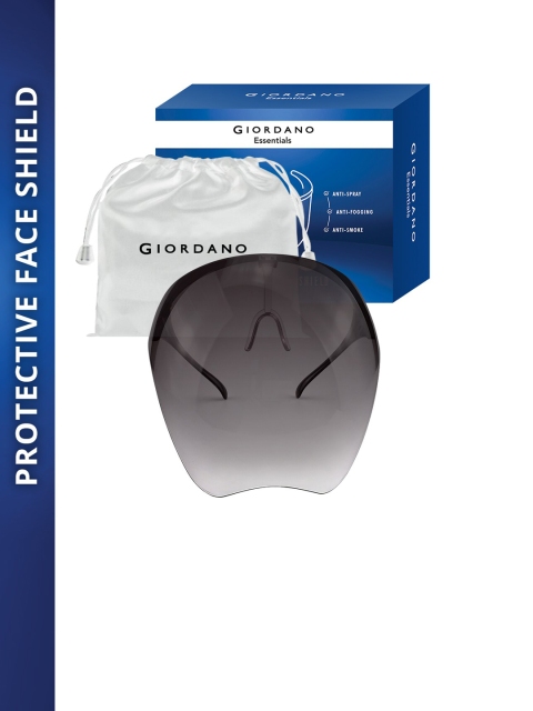 

GIORDANO Unisex Grey Solid Goggle-Style Face Shield With 180 Safety Coverage