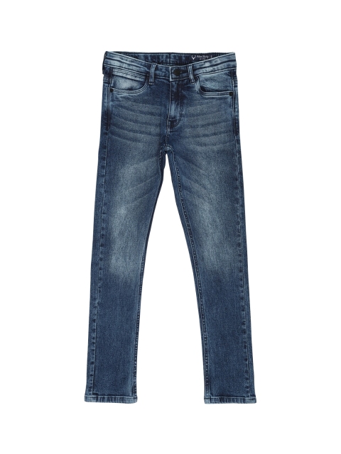 

Allen Solly Junior Boys Navy Blue Skinny Fit Heavy Fade Jeans
