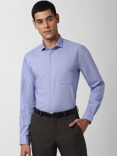 

Peter England Men Blue Casual Shirt