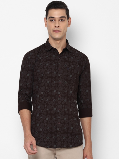 

Allen Solly Men Brown Slim Fit Printed Casual Shirt
