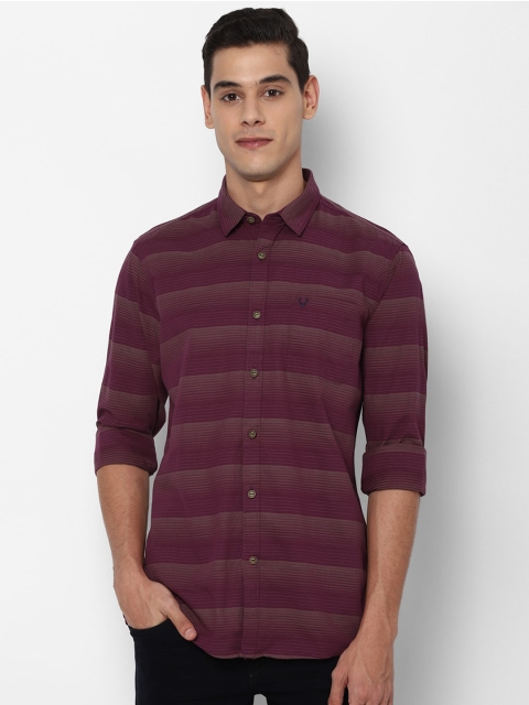 

Solly Jeans Co Men Maroon Multi Stripes Striped Casual Shirt