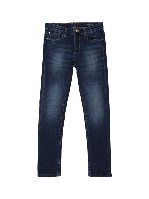 

Allen Solly Junior Boys Navy Blue Skinny Fit Heavy Fade Jeans