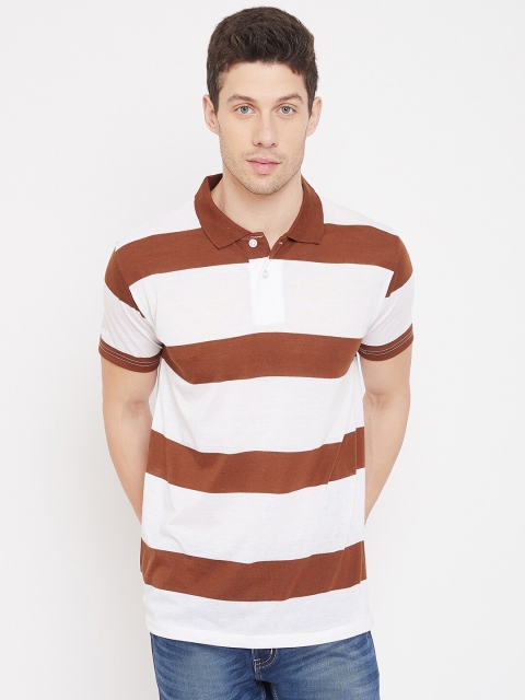 

HALTON HILLS Men Black NA Striped Polo Collar T-shirt NA