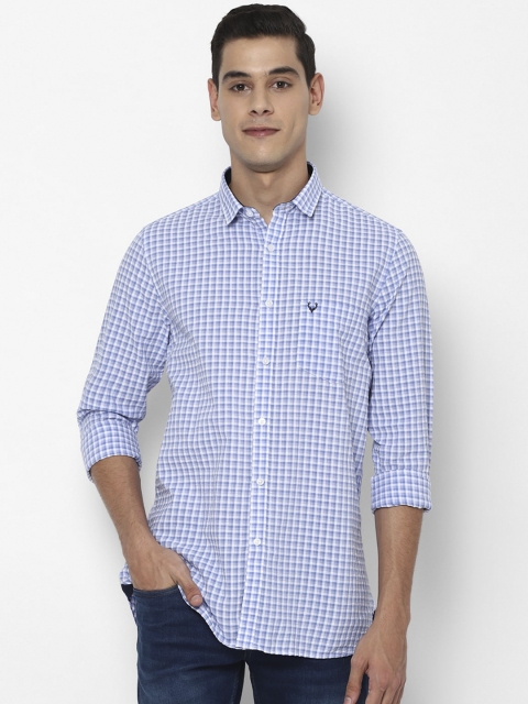 

Allen Solly Men Blue Slim Fit Checked Casual Shirt
