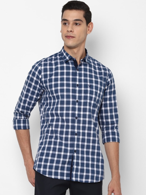 

Allen Solly Men Blue Slim Fit Checked Casual Shirt