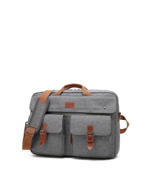 

CoolBELL Unisex Grey & Brown Laptop Bag
