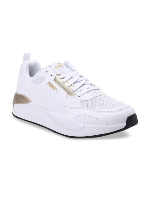 

Puma Unisex White Colourblocked X-Ray Square Metallic Sneaker