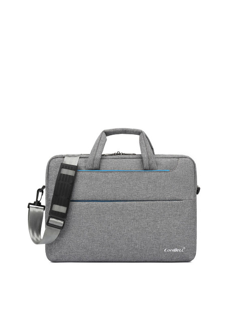 

CoolBELL Unisex Grey & Blue 15 Inch Laptop Bag