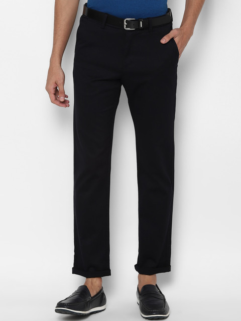

Allen Solly Men Black Regular Trousers