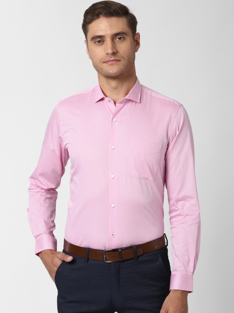 

Peter England Men Pink Multi Stripes Cotton Casual Shirt