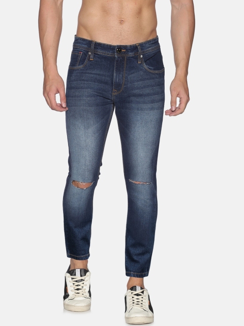 

Raa Jeans Men Blue Slim Fit Slash Knee Light Fade Jeans