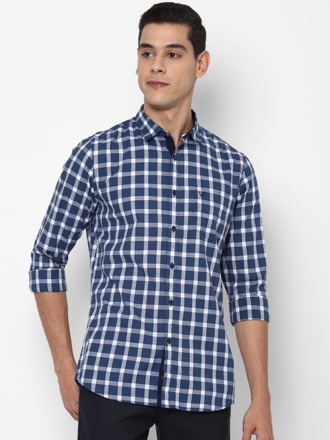 

Allen Solly Men Blue Slim Fit Checked Casual Shirt