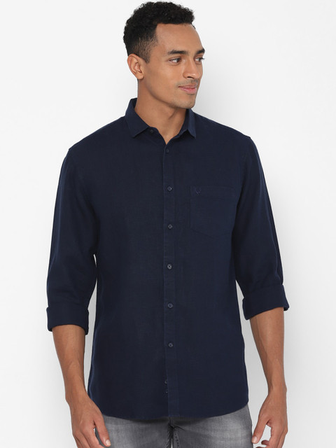 

Allen Solly Men Navy Blue Slim Fit Casual Shirt