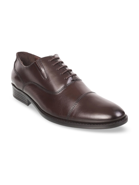 

Metro Men Brown Solid Formal Oxfords