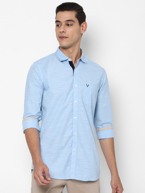 

Allen Solly Men Blue Slim Fit Casual Shirt