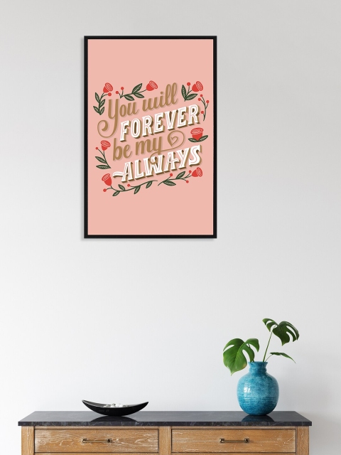

nest ART Peach-Coloured & Brown Paper Plane Print Quotes Framed Wall Art