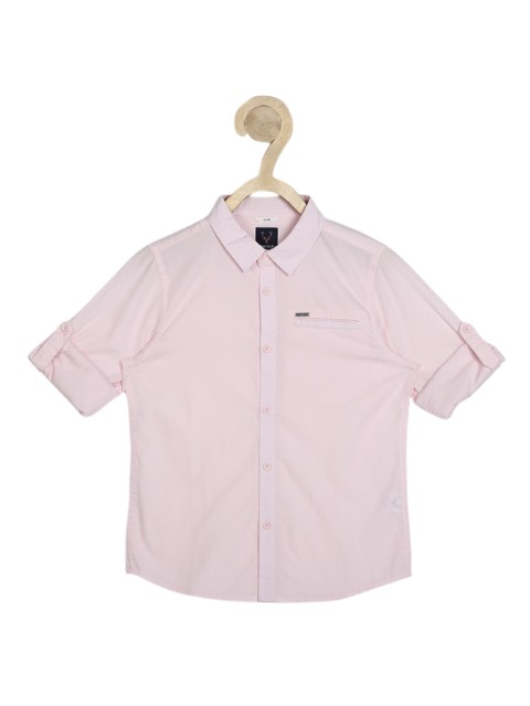 

Allen Solly Junior Boys Pink Slim Fit Casual Shirt