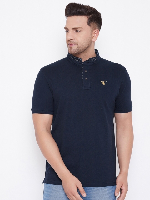 

HARBORNBAY Men Navy Blue T-shirt