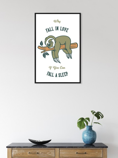 nest ART White & Olive Green Paper Plane Print Quotes Framed Poster Wall Art Without Glass
