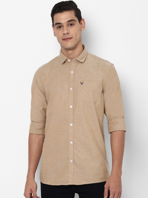

Allen Solly Sport Men Beige Solid Cotton Casual Shirt