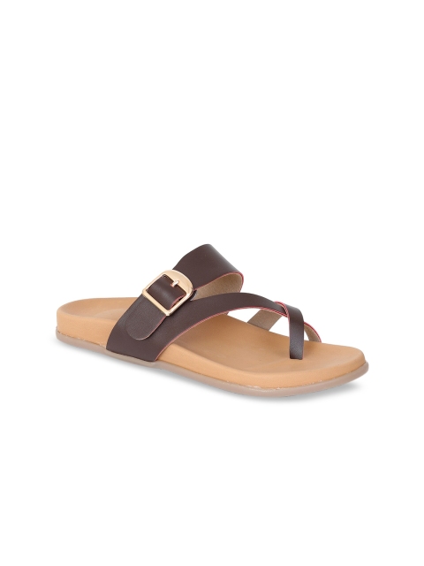 

Zyla Women Brown Open Toe Flats