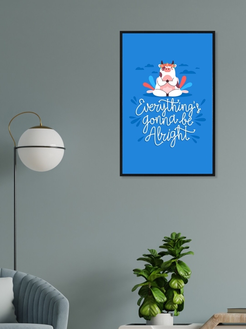 

nest ART Blue Printed Quotes Framed Poster