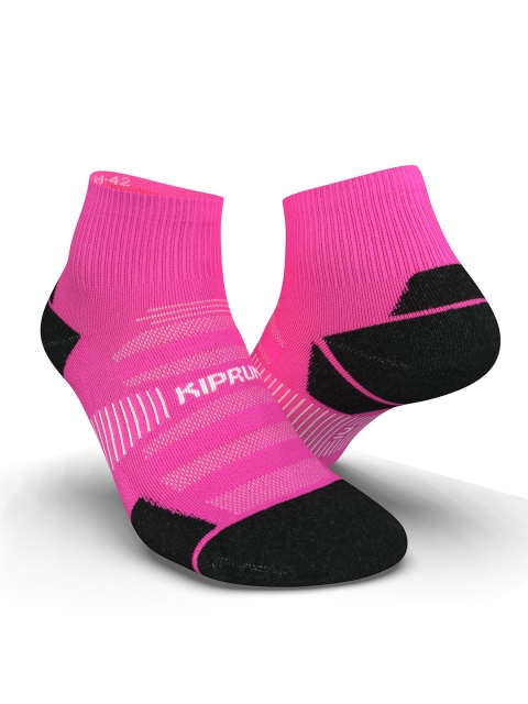 

KIPRUN By Decathlon Unisex Run900 Mid Thick Running Sock, Pink