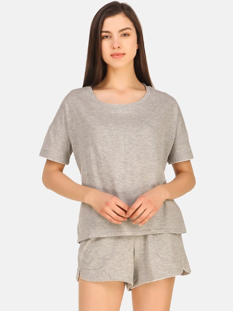 

Masha Women Grey Cotton Night Suit